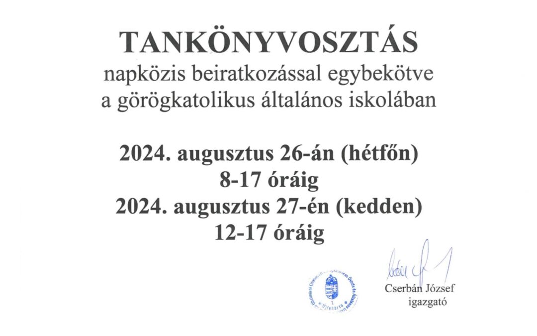 Tankönyvosztás