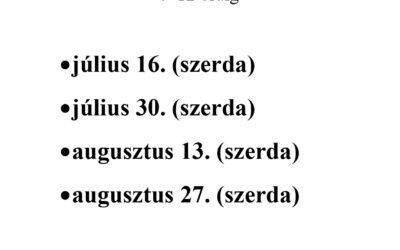 Iskola nyári ügyelete